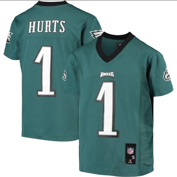 Jalen Hurts Philadelphia Eagles Autographed Game-Used #1 Midnight Green  Jersey vs. San Francisco 49ers on