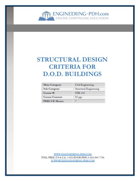 STR 110 7 Hrs Structural Design Criteria For Buildings