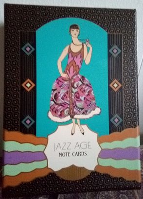 Jazz Age Flapper Note Cards