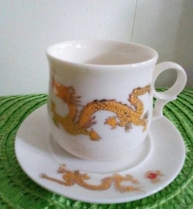 Dragon Espresso Cup and Saucer Set