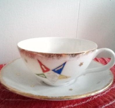 Masonic Cup and Saucer Set