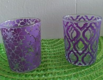 Purple Glass Votives