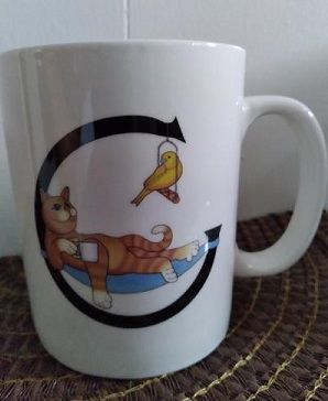 Godinger Gatherings Cat Mug