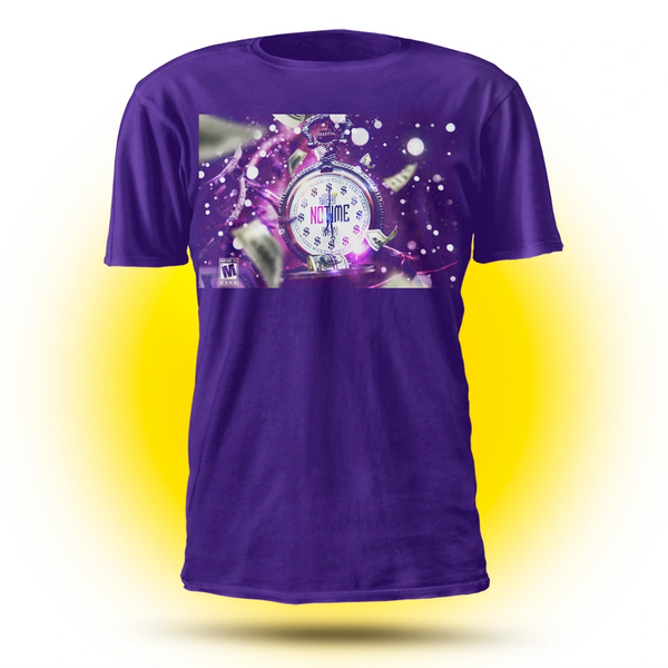 No Time Cover Art Purple T-Shirt (S-4XL)