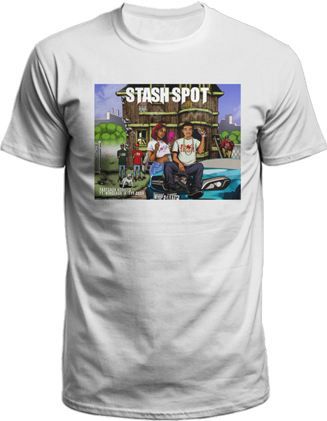 Stash Spot Men White T-Shirt (S-4XL)