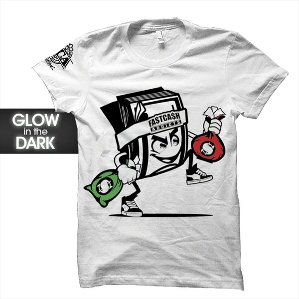 Mr. Bandz Men's T-Shirt. "Glow in the Dark Logo" S, M ,L, XL, 2XL, 3XL, 4XL