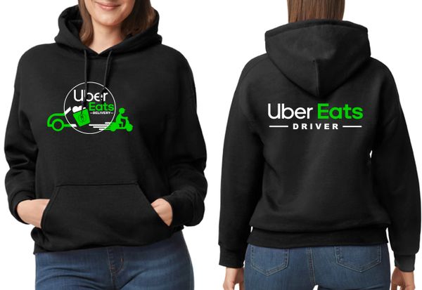 Uber Eats Car/Bike Delivery Hoodies (Adult Unisex)