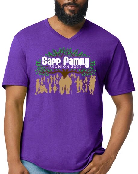 Sapp Family Reunion 2024 Adult Unisex T-Shirt (V-Neck)