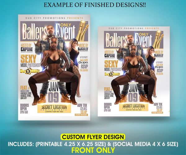 GRAPHIC DESIGN "EVENT FLYERS" 50% OFF