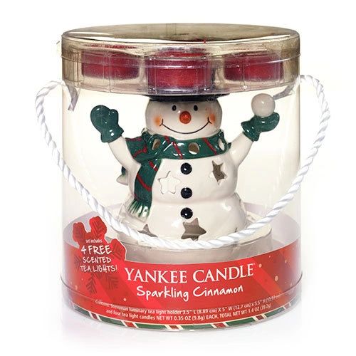Yankee Candle Snowman Luminary Tea Light Gift Set  In The Berry Patch (The  Berry Patch Gift Shop) (Robin's Nest)