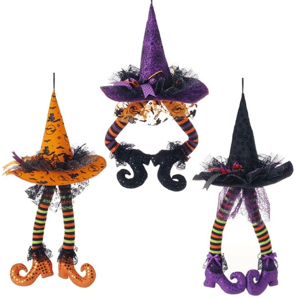 ORG Hat RAZ Imports Halloween Decor 23" Hanging Witch Hat with Legs