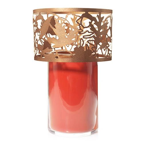 Yankee Candle Autumn Foliage Shimmer Jar Shade In The Berry Patch