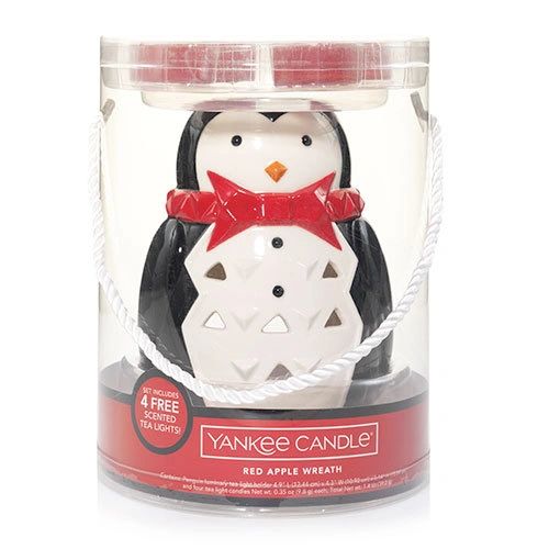 Yankee Candle Porter Penguin Luminary Tea Light Christmas Gift Set
