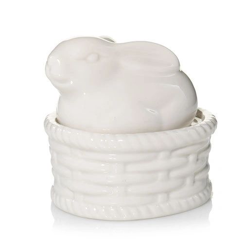 Yankee Candle Easter Bunny Rabbit Basket Tea Light Holder Gift Set