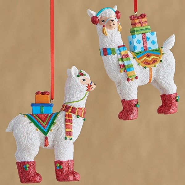 stuffed christmas llama