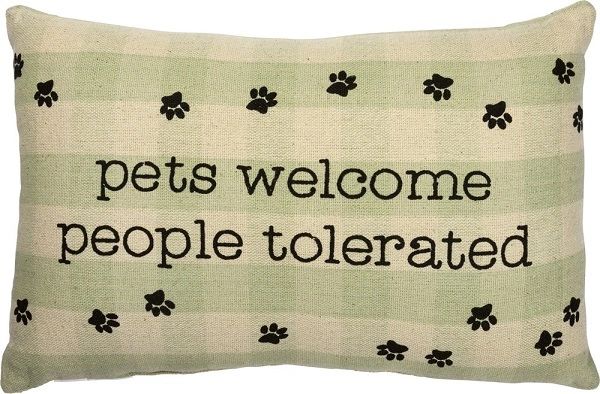 dogs welcome pillow