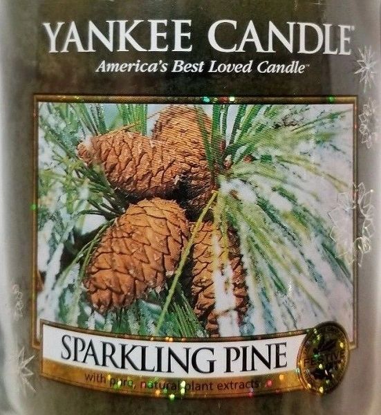 Yankee Candle Sparkling Pine Scented 2 Wick Medium Tumbler Jar Candle