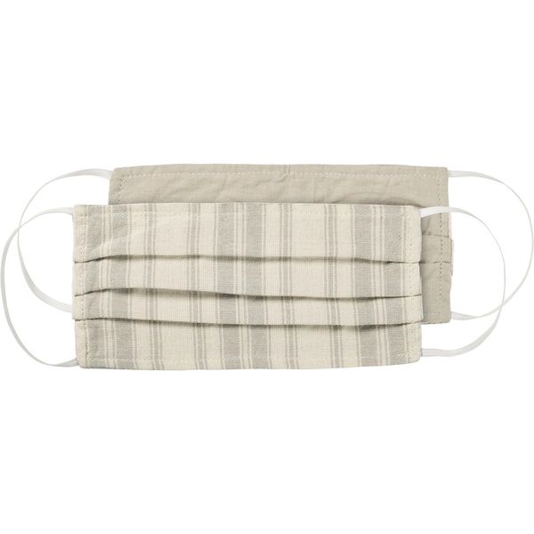 reversible-two-ply-pleated-cotton-face-mask-rustic-tan-stripe-pattern-in-the-berry-patch