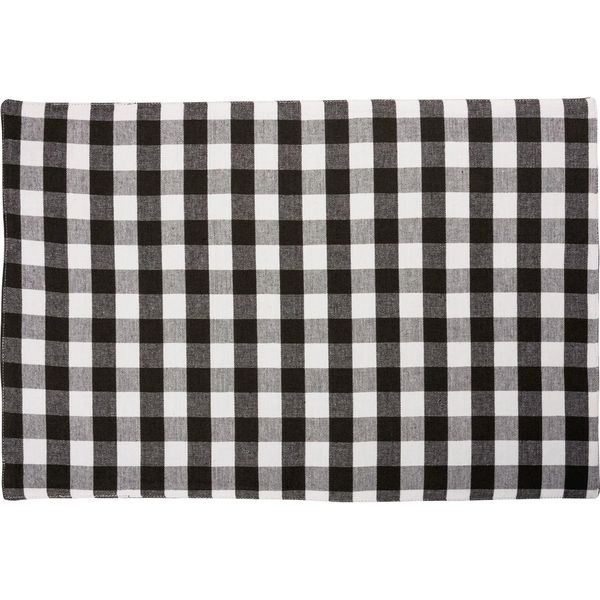 PLACEMAT ~ Farmhouse Black & White Buffalo Check Set | In The Berry ...