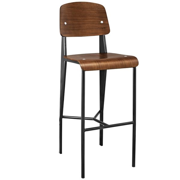 Cartwright Bar Stool Walnut & Black, Take 1 Designs Mid Century