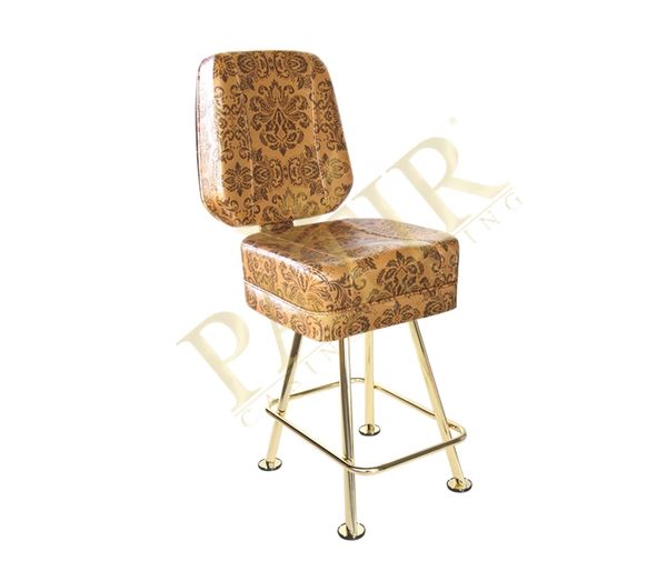 Leather & Brass Chair - Tan Design