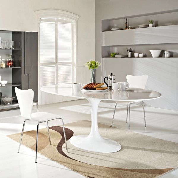 Saarinen Style Tulip Dining Table - Oval - 78"