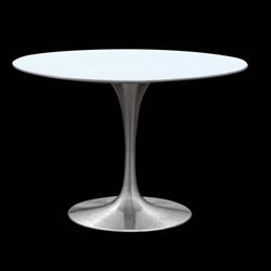 Saarinen Style Tulip Dining Table - 30" Silver