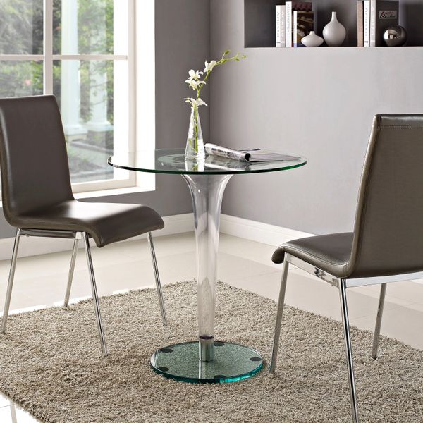 Two seater best sale glass dining table