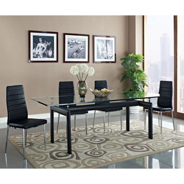 Harris Rectangular Glass Dining Table