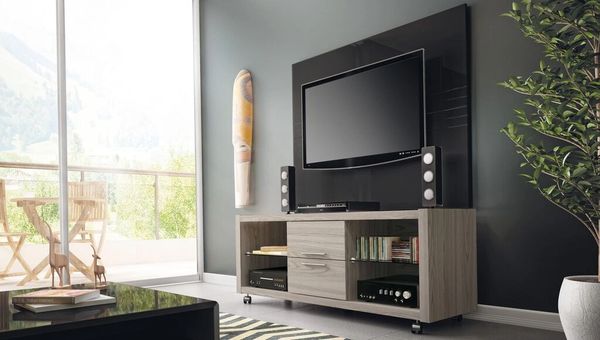 TV Stand 13923 Nature White + Claremont