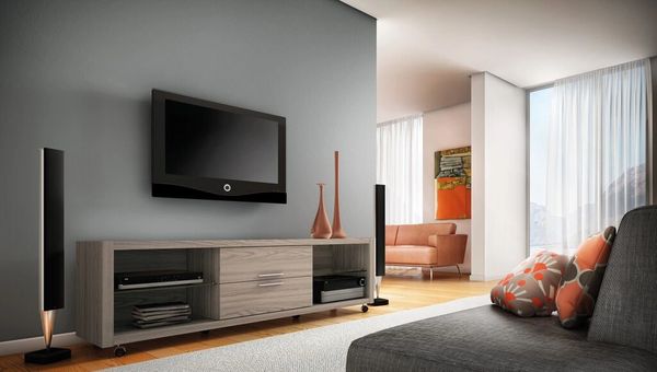 TV Stand 15223 Nature White 2