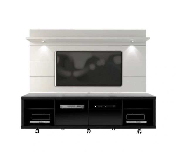 TV Stand Black + White Panel