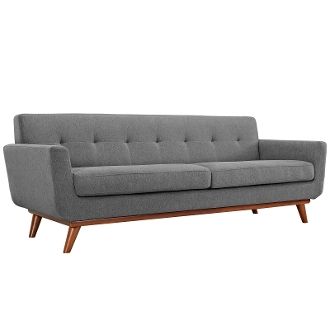 Finn Juhl Style Sofa-Light Gray-90"
