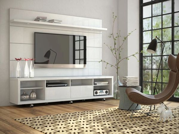 TV Stand Malibu White Gloss