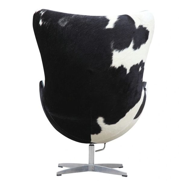 Arne Jacobsen Egg Chair Cowhide Black White Take 1 Designs