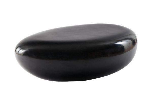 Nehir Stone Coffee Table Gel Coat Black, SM, Outdoor