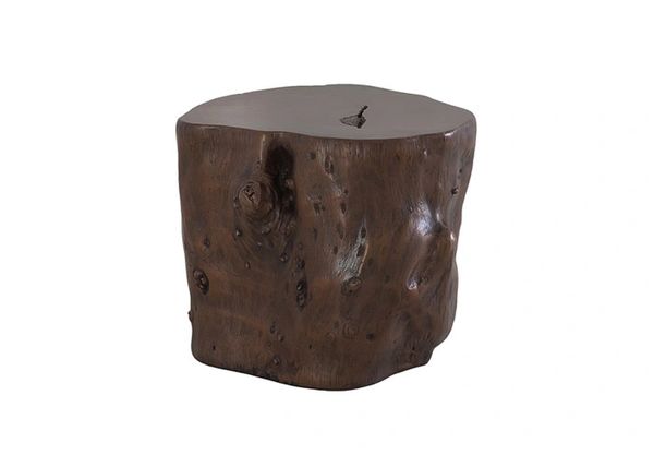 T1D Log Stool Bronze, LG