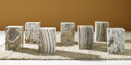T1D Petrified Stool Square, Full Polish