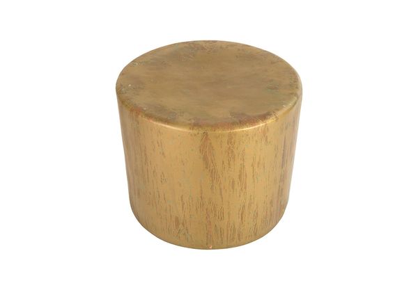 T1D Button End Table Lichen Finish