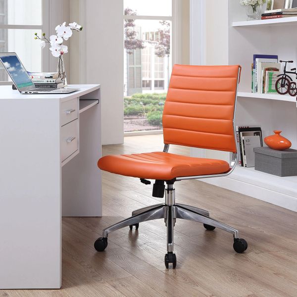 Armless Midback Office Chair - Orange