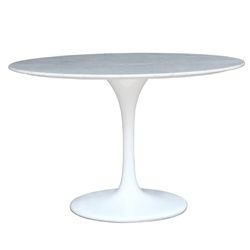 Saarinen Style Round Tulip Marble Dining Table 32"