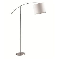 Roger Elbow Floor Lamp-Round Silver Base