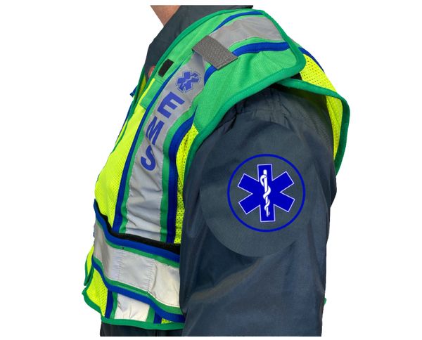 ULTRABRIGHT GREEN / BLUE - EMS PUBLIC SAFETY VEST