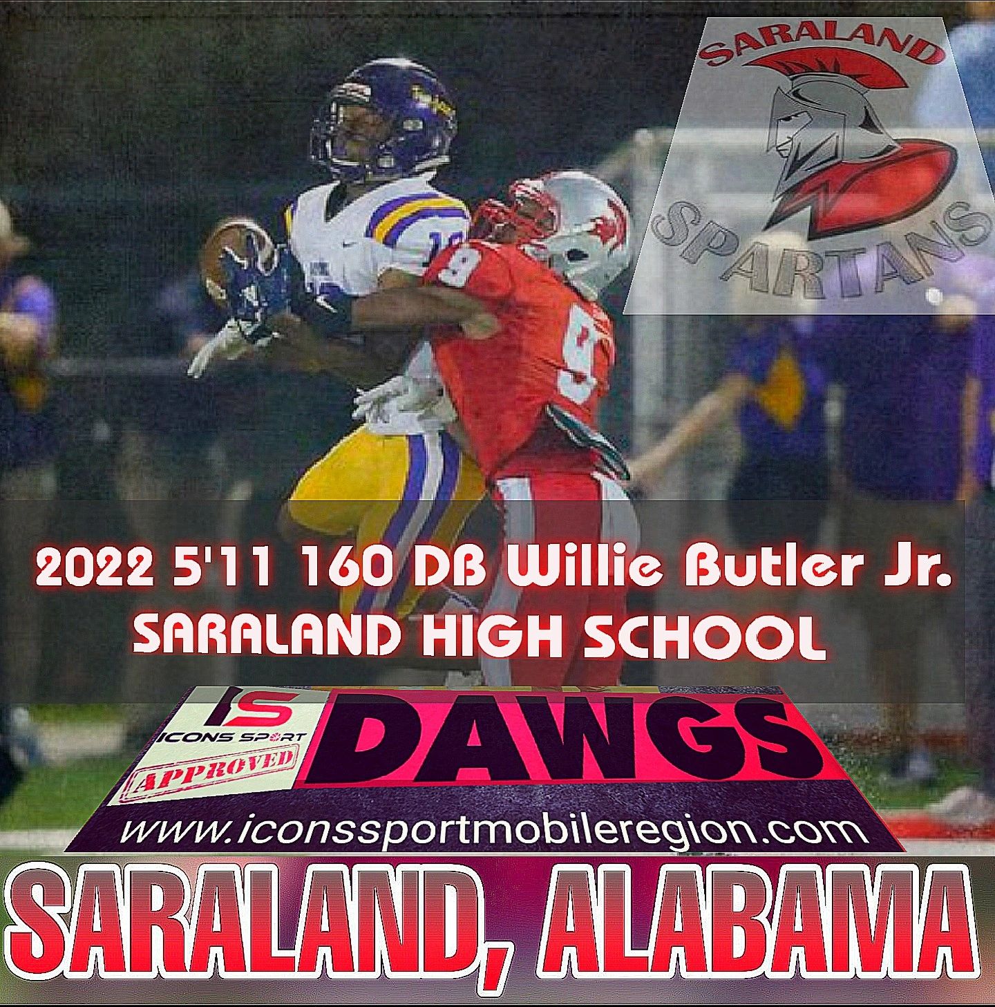 Icons Sport Approved 2022 DAWG POUND 2022 WILLIE BUTLER JR.