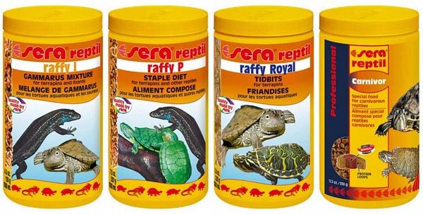 Sera Terrapin/Turtle Mix, Raffy I, Raffy P, Raffy Royal, Professional Carnivor, 4x1000ml
