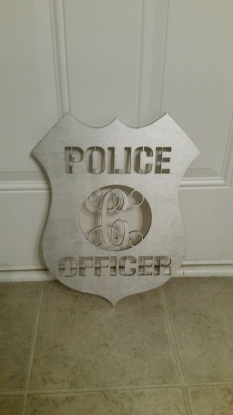 Police Officer Badge Home Decor