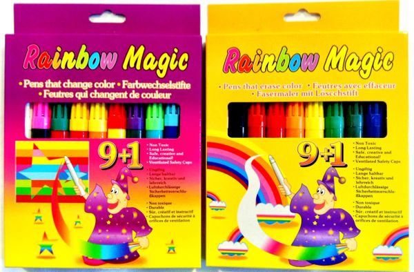 9+1 Magic Color Changing Markers. I used to see the informercial for these  all the time. #90s #00s #memories #childho…