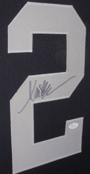 Oakland Raiders Marcus Allen Autographed Framed Black Jersey