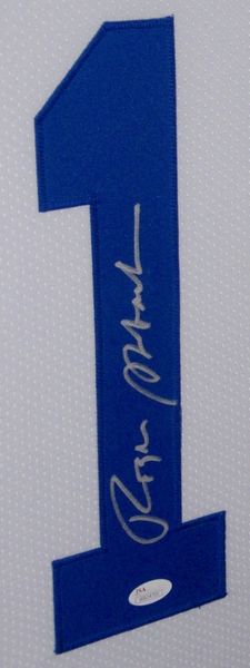 ROGER STAUBACH AUTOGRAPHED HAND SIGNED CUSTOM FRAMED DALLAS COWBOYS JERSEY