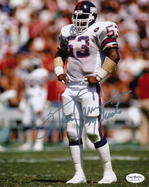 Harry Carson New York Giants Autographed 8 x 10 Photo, JSA COA